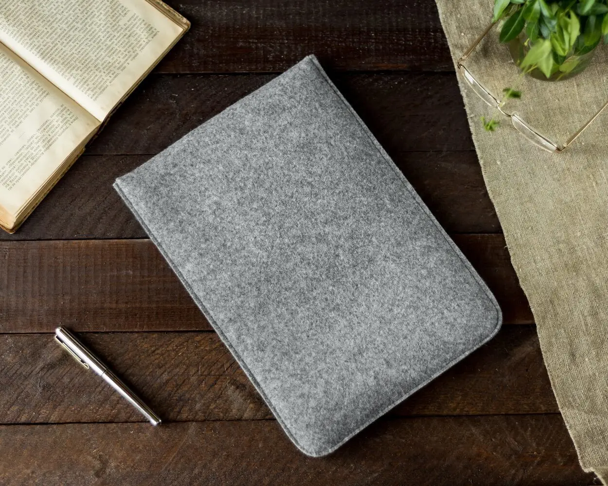 Чехол Gmakin Apple MacBook Air/Pro 13" GM16-13 Felt Case Grey - фото 6