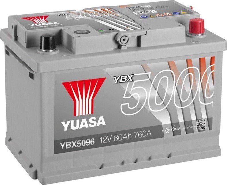 Аккумулятор YuasaBatteryEuropeGmb 12V YBX5096 80Ah