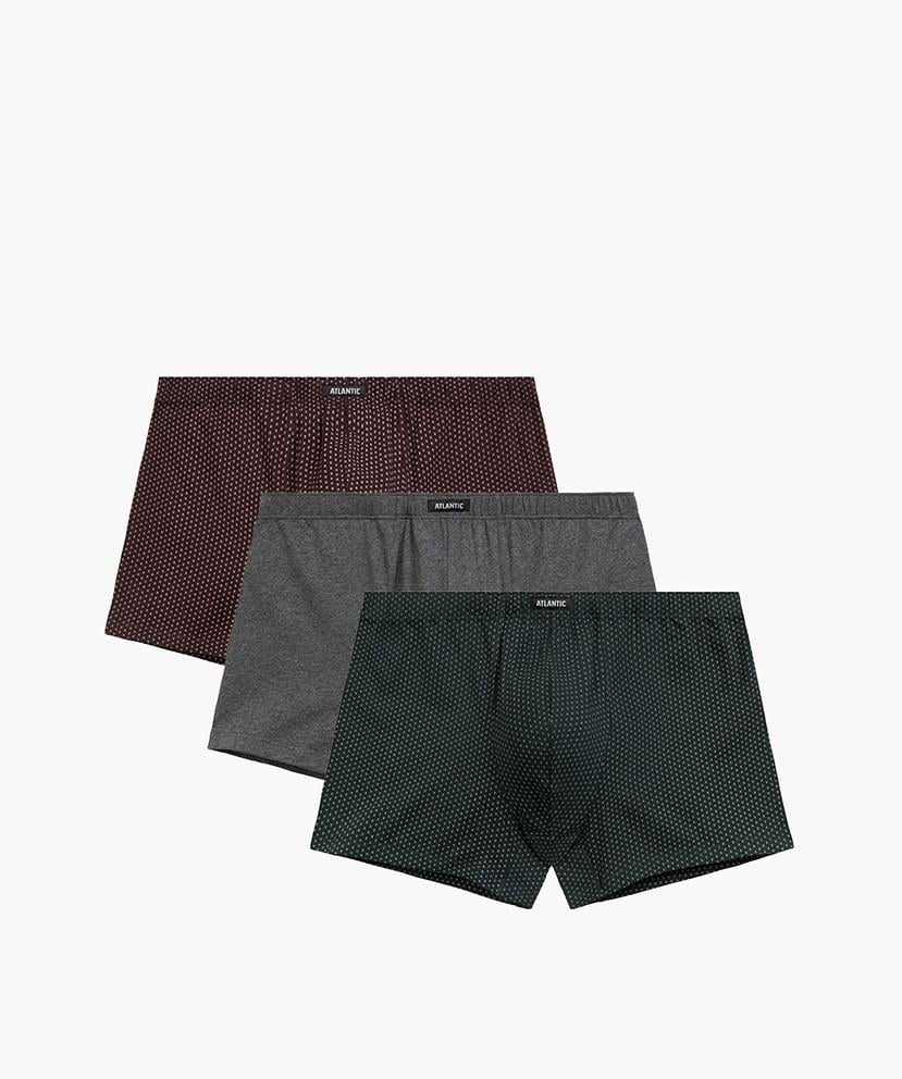 Трусы боксеры мужские Atlantic 3MH-218 классического кроя со средней посадкой 3 шт. XXL Винный/Серый/Изумрудный (2785676501) Трусы боксеры мужские Atlantic 3MH-218 классического кроя со средней посадкой 3 шт. XXL Винный/Серый/Изумрудный (2785676501)