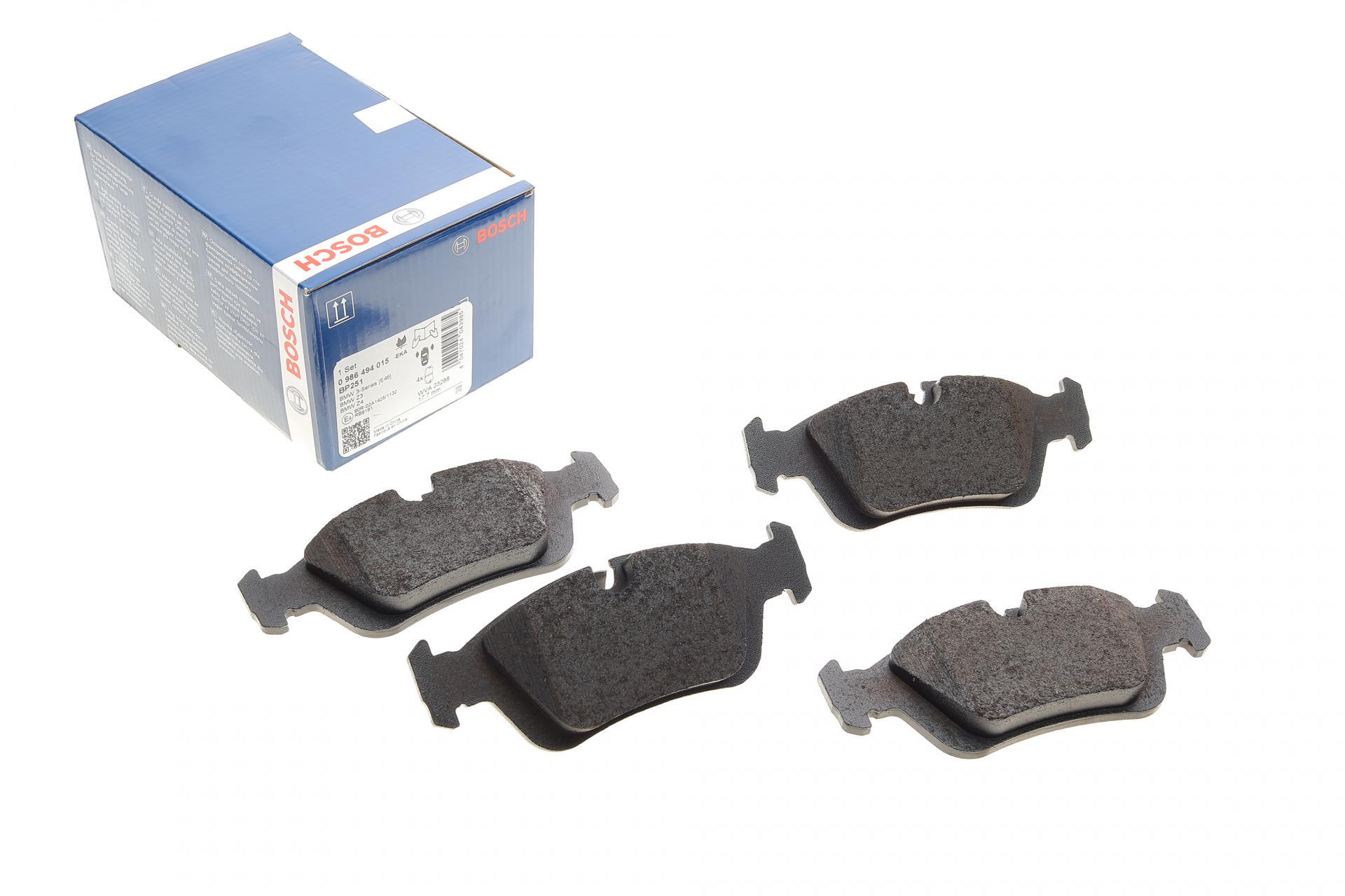 Тормозные колодки передние для BMW 3 E36/E46 90- (0 986 494 015)