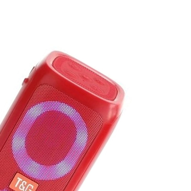 Портативна колонка TG 333 з RGB підсвічуванням 5W Red (tf4937) - фото 2