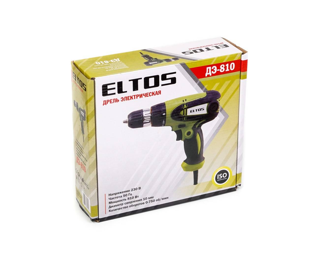 Дрель-шуруповерт Eltos ДЭ-810 подсветка (3359914) - фото 4 Дрель-шуруповерт Eltos ДЭ-810 подсветка (3359914) - фото 4