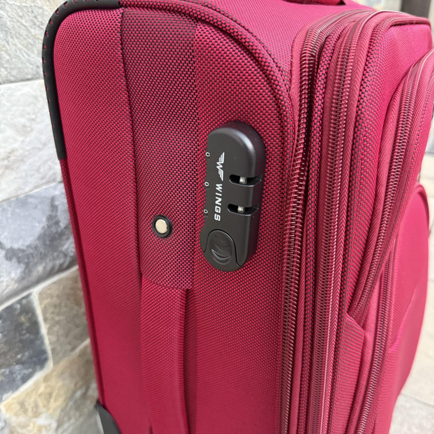 Валіза тканинна на 4 колесах Wings 1708 S Бордовий (30631209) - фото 5 Валіза тканинна на 4 колесах Wings 1708 S Бордовий (30631209) - фото 5