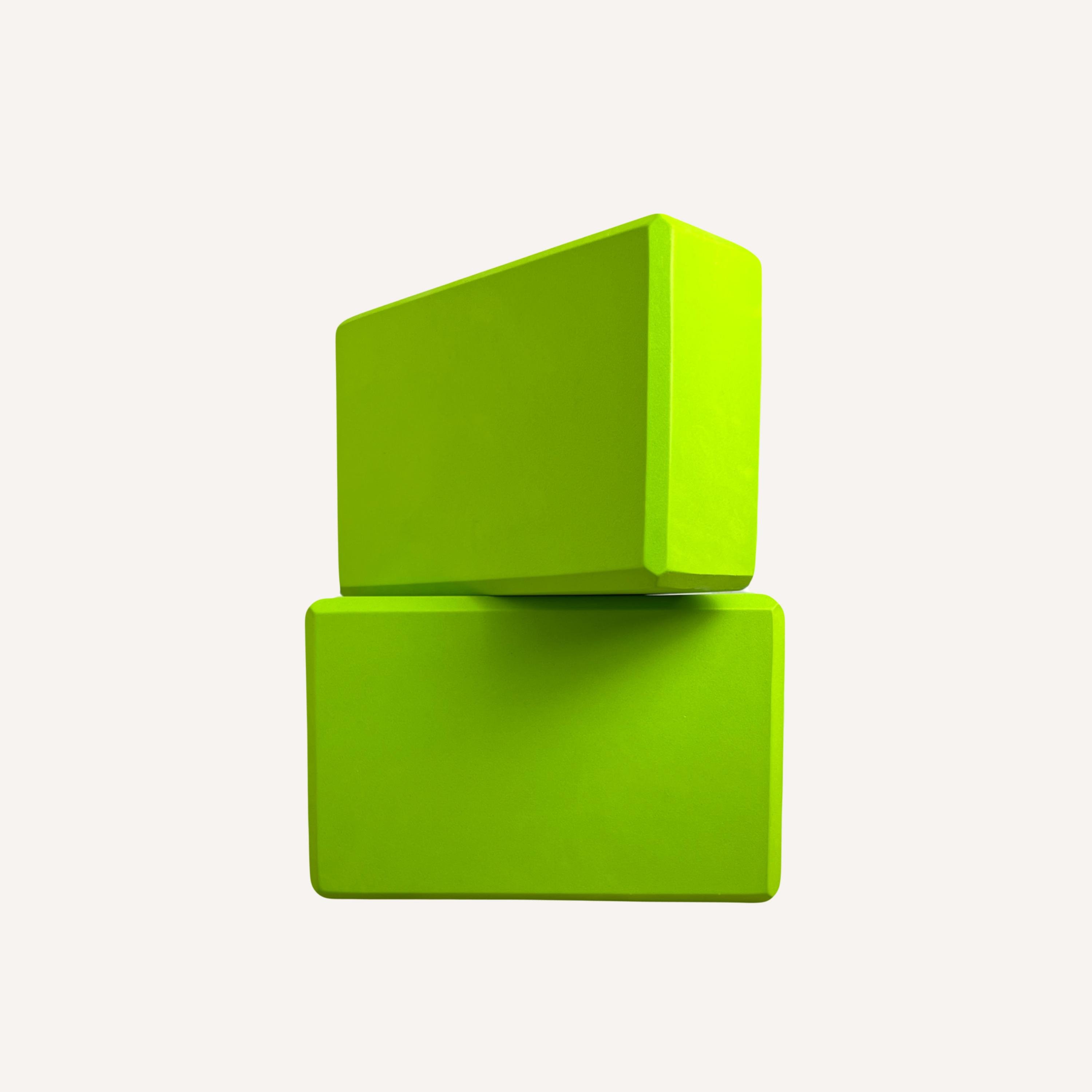 Блоки для йоги Eva 23х15,5х7,5 см 2 шт. Салатовий (Б2)