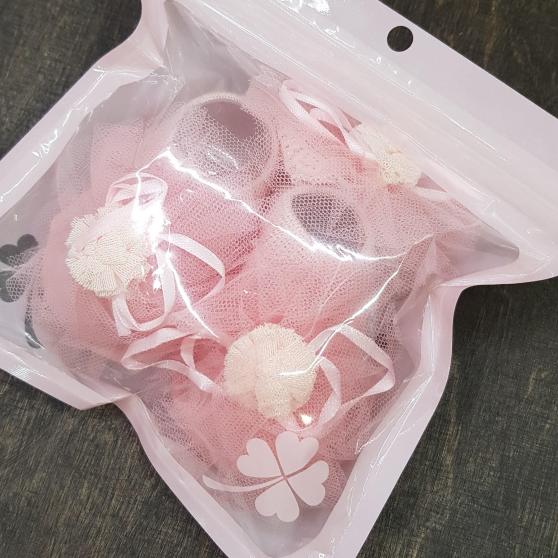 Комплект для немовлят Шкарпетки та пов'язка на голову Рожевий/Золотий (2470607897) - фото 4 Комплект для немовлят Шкарпетки та пов'язка на голову Рожевий/Золотий (2470607897) - фото 4