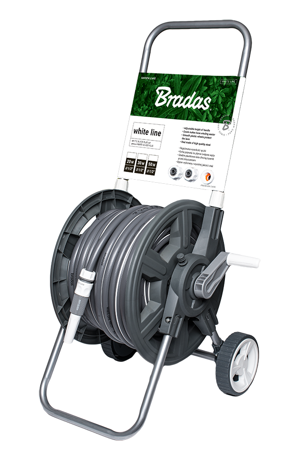 Тележка для шланга Bradas 1/2" 30 м White/Silver (WL-W1K30)
