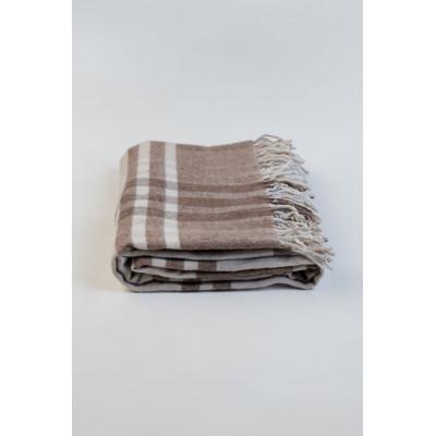 Плед Wool Mix клітинка Бежевий 140x200 см - фото 1 Плед Wool Mix клітинка Бежевий 140x200 см - фото 1