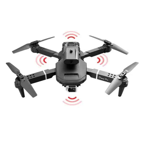 Квадрокоптер Drone E100 RC E99 Pro 2 с камерой и ударопрочным корпусом Черный (99-97-8558-b) - фото 2