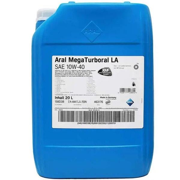 Моторна олива ARAL MegaTurboral LA E6/E7/E9 CJ-4 10W-40 20 л (15BD3B)