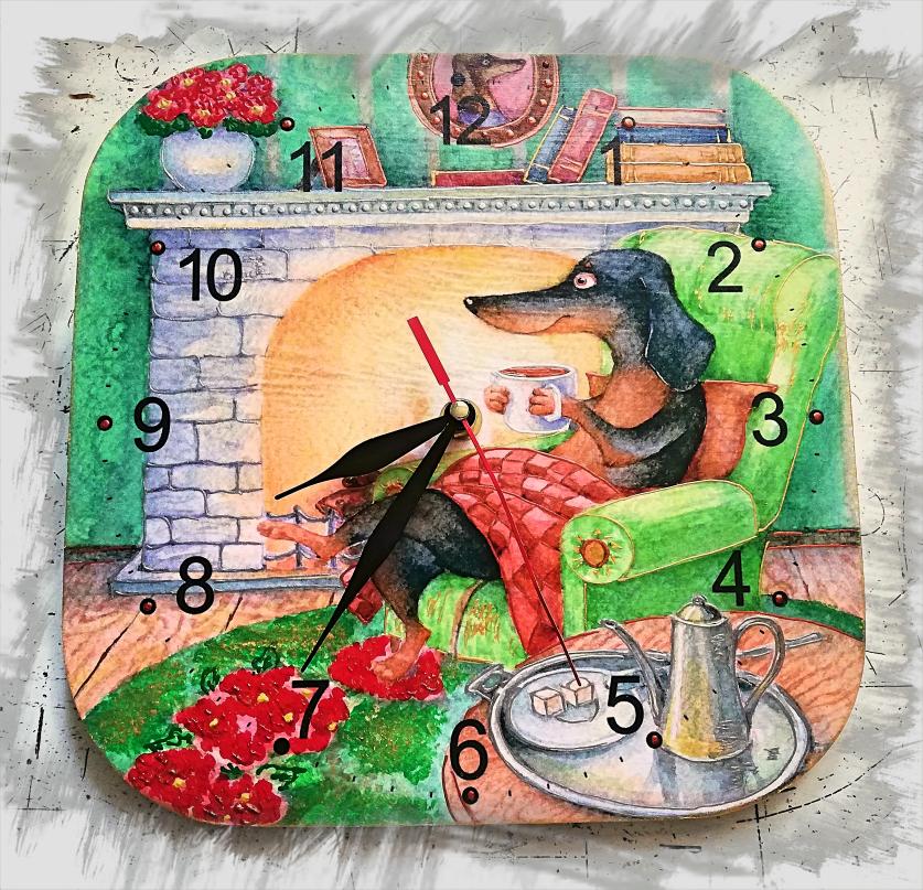 Часы настенные интерьерные Okl Gifts 25х25 см 240