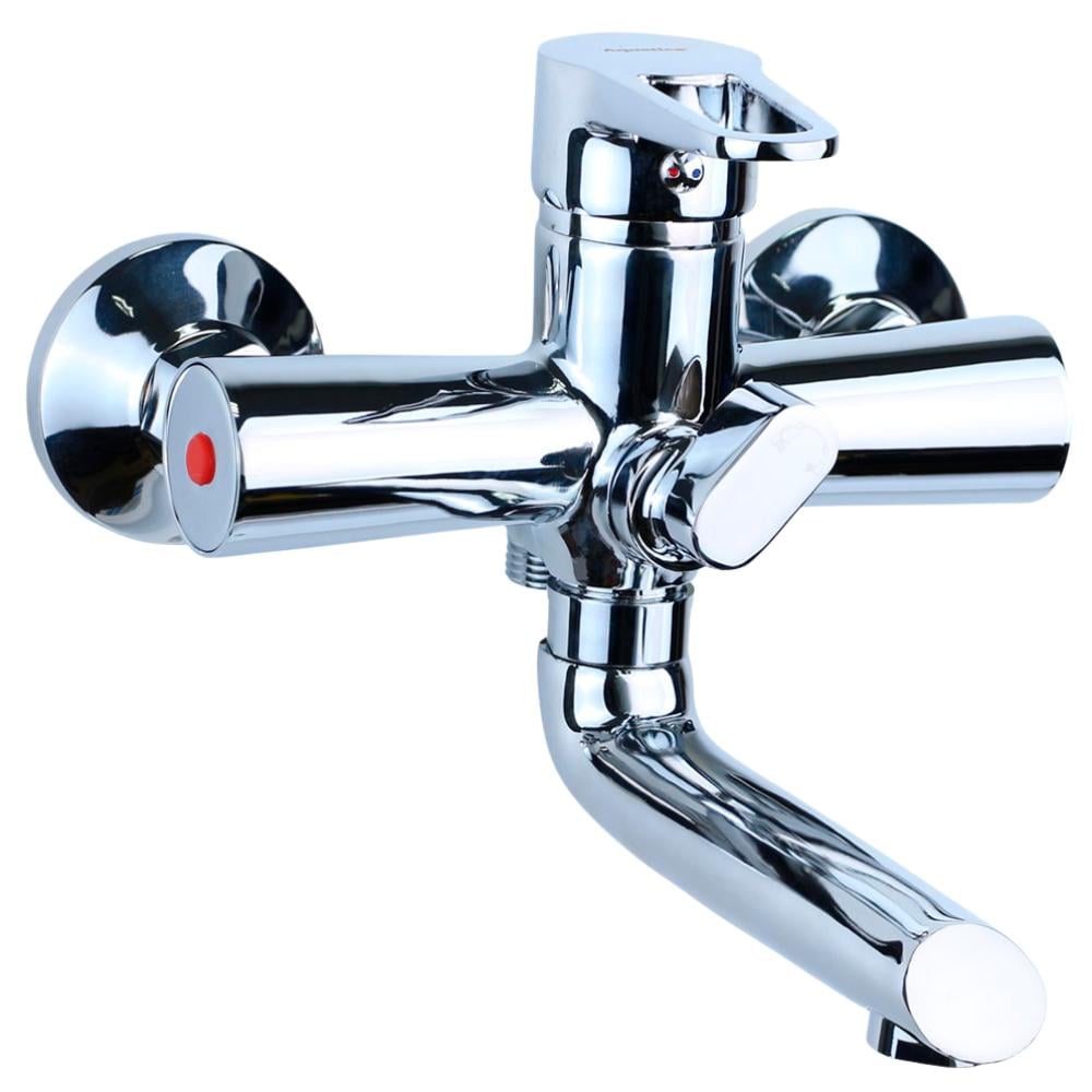 Змішувач Aquatica HK-2C130C HK Ø35 для ванни гусак прямий 150 мм картріджний (9732210)