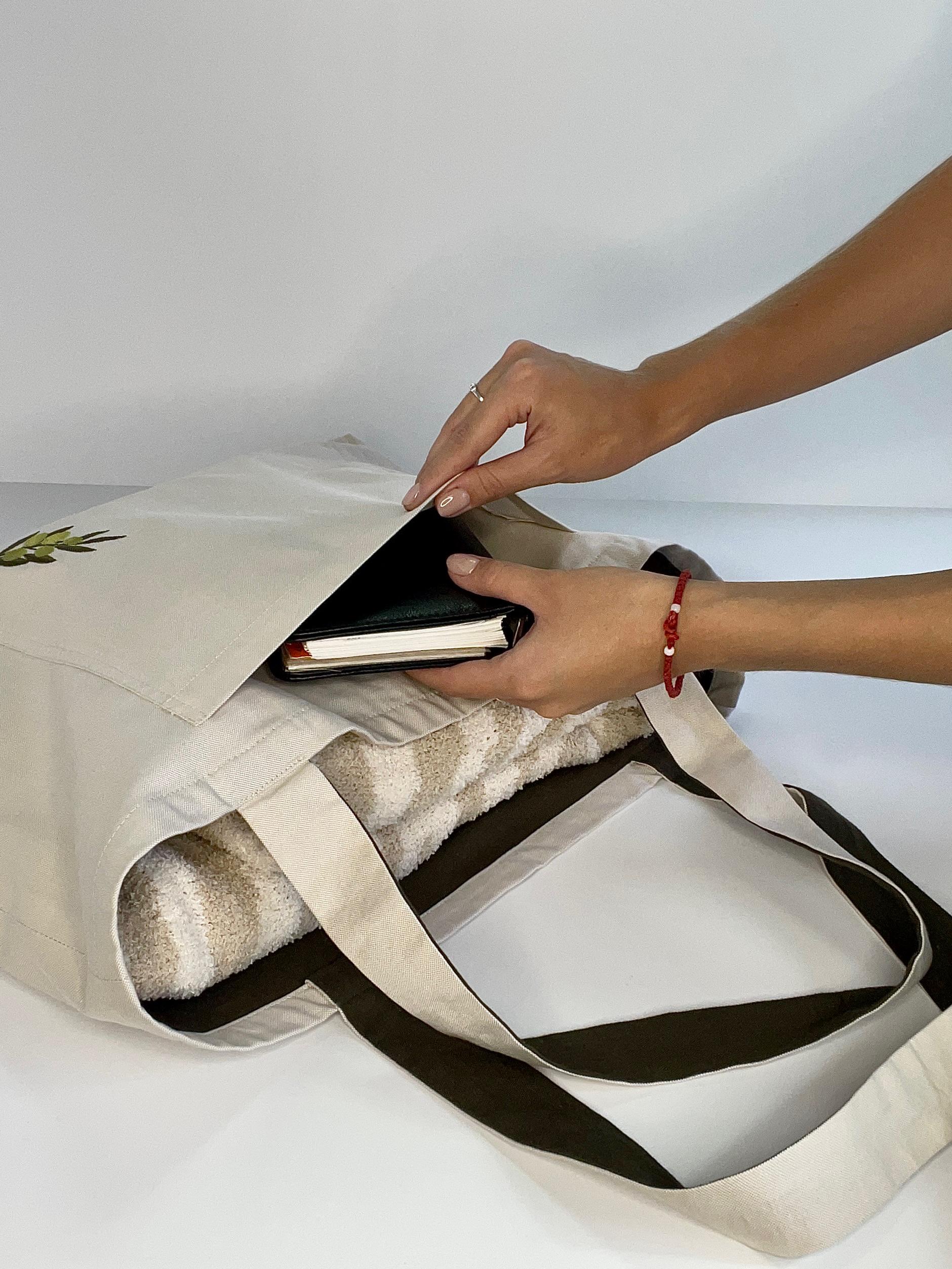 Сумка-шопер с вышивкой Оливковая ветка 59х45 см (29952594) - фото 2 Сумка-шопер с вышивкой Оливковая ветка 59х45 см (29952594) - фото 2