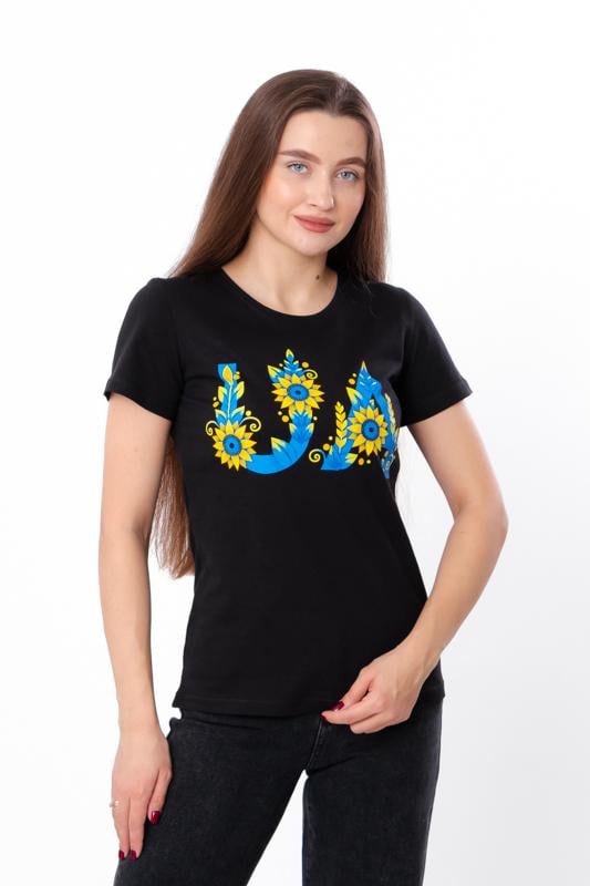 Футболка жіноча Носи Своє Україна р. 42 Чорний (8188-001-33-T)