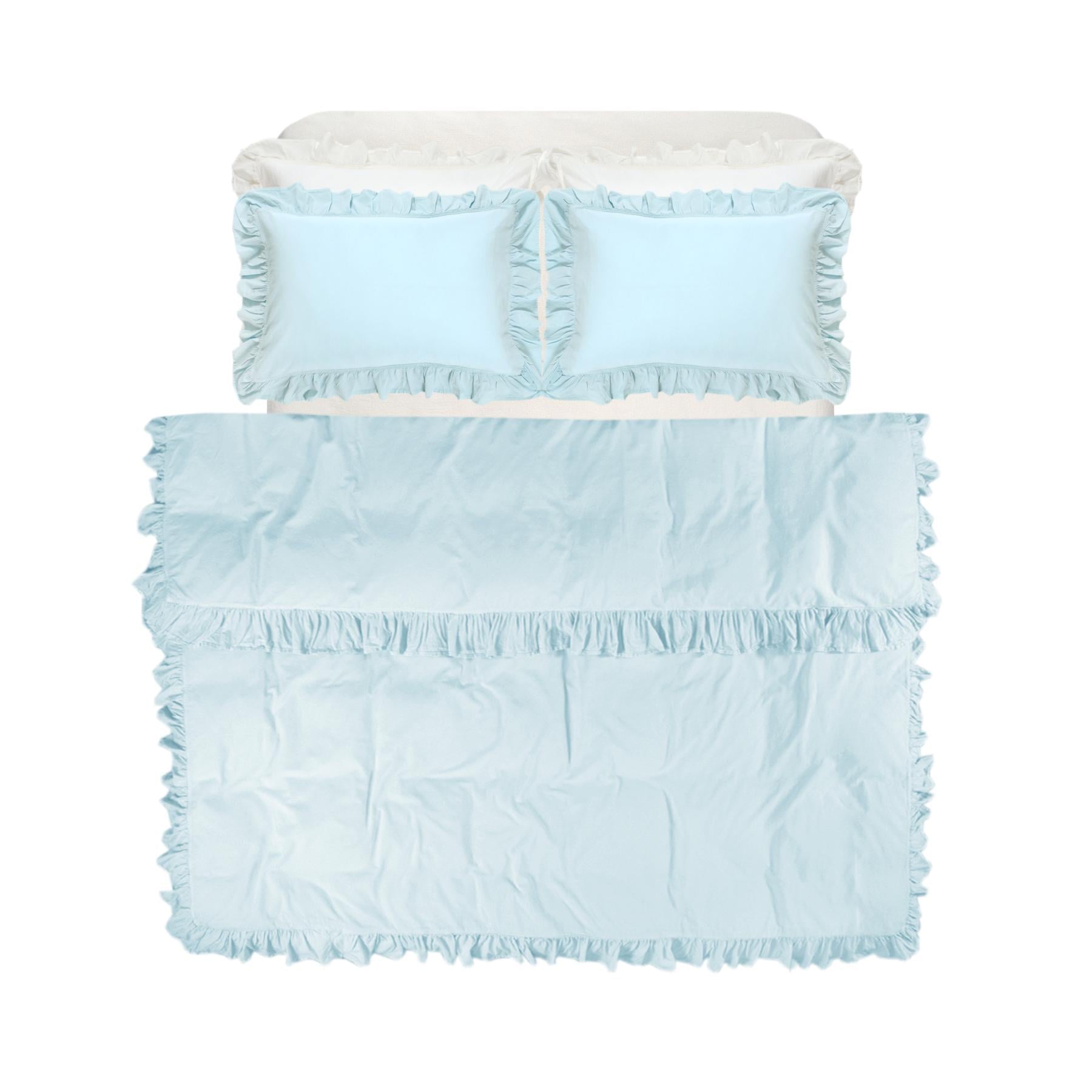 Комплект постельного белья Lotus Home Washed Cotton Kansas Fly евро plus Ментоловый (svt-2000022353434)