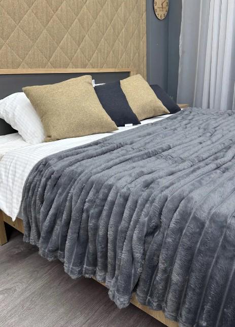 Покрывало плюш VIP Шарпей 200х230 см Серый (87-147) - фото 4 Покрывало плюш VIP Шарпей 200х230 см Серый (87-147) - фото 4