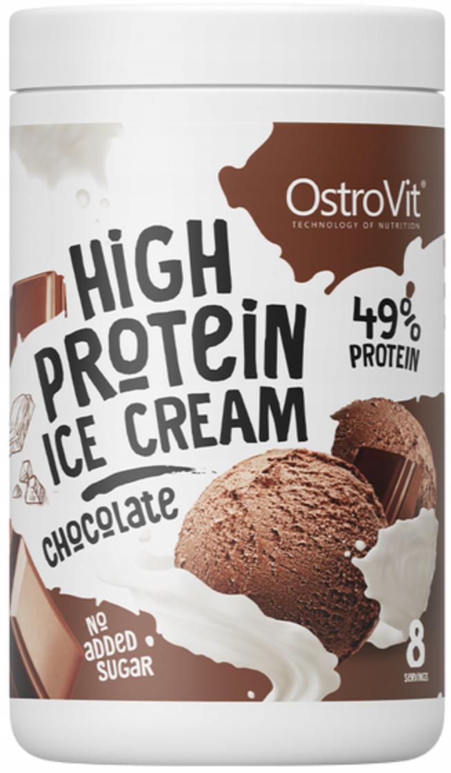 Протеїнове морозиво OstroVit High Protein Ice Cream chocolate 400 г (00000016563)