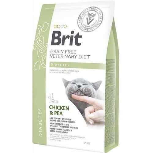 Корм для кошек сухой Brit Veterinary Diet Cat Grain free Diabetes при сахарном диабете 2 кг (9352) Корм для кошек сухой Brit Veterinary Diet Cat Grain free Diabetes при сахарном диабете 2 кг (9352)