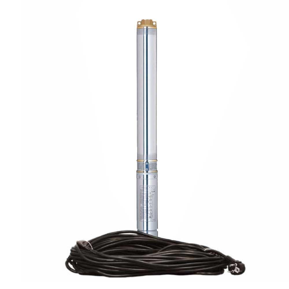 Погружной насос скважинный Dongyin 2,5SEm1,8/24 0,37 кВт 66 м 40 л/мин Ø 66 мм кабель 30 м (777372)