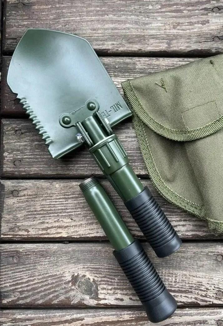 Лопата саперная складная Mil-Tec Mini с чехлом Olive (15525000) - фото 4 Лопата саперная складная Mil-Tec Mini с чехлом Olive (15525000) - фото 4