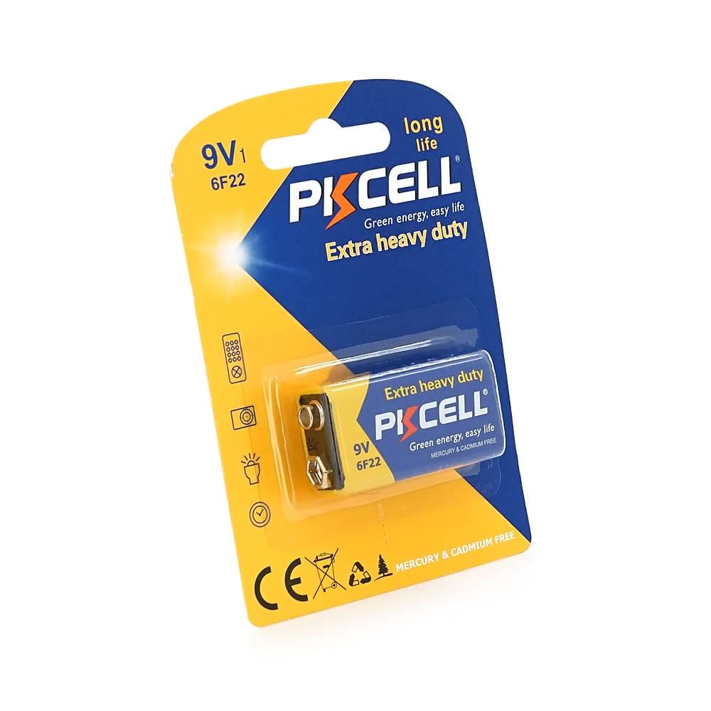 Батарейка сольова PKCELL 9V/6LR61 крона 1 шт. (35460)
