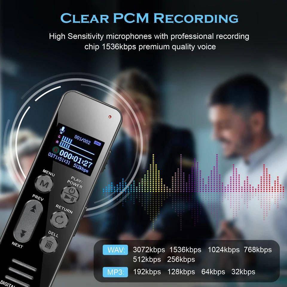 Диктофон цифровой HIFI Vandlion V63 64 ГБ с голосовой активацией шумоподавлением и MP3 - фото 2