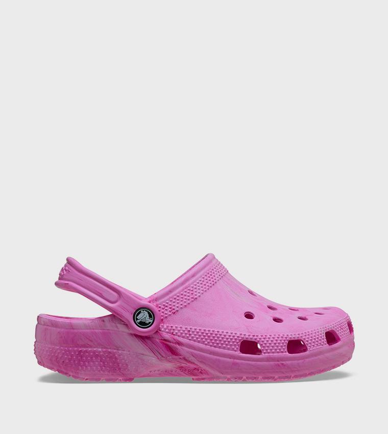 Сабо Crocs Kids Classic Watercolor Marbled Clog 211602 J2 р. 33/34 20,8 см Pink Swirl - фото 2
