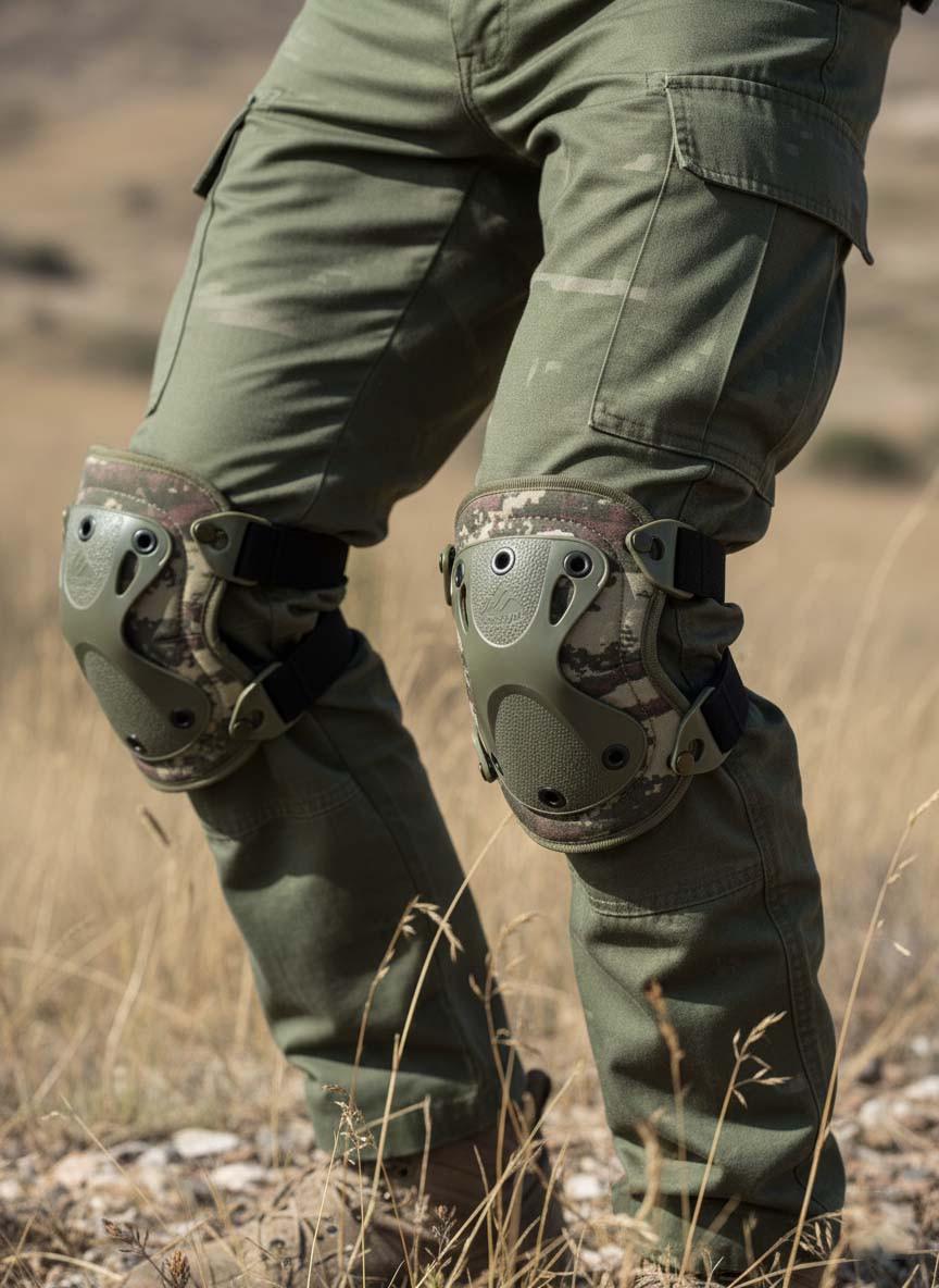 Комплект защиты наколенники и налокотники ERSAV Oxford 800D Камуфляж - фото 6