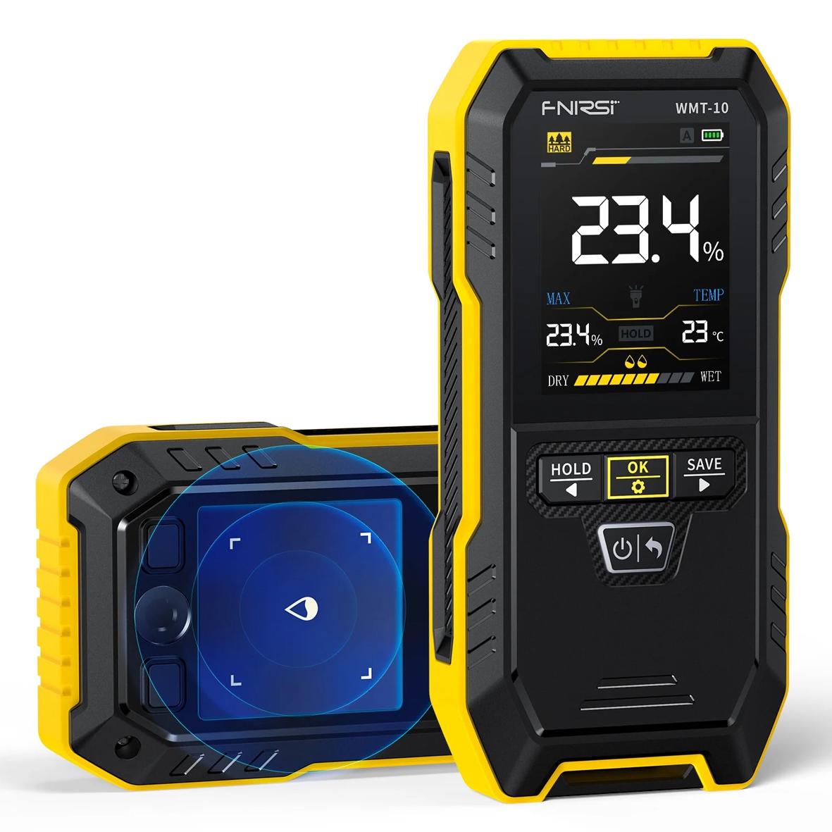 Вимірювач вологості деревини FNIRSI WMT-10 перезаряджається безштифтовий Black (WMT10) - фото 12 Вимірювач вологості деревини FNIRSI WMT-10 перезаряджається безштифтовий Black (WMT10) - фото 12