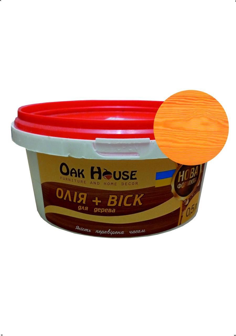 Олія-віск Oak house для дерева прозорий 500 мл (28716118) - фото 1 Олія-віск Oak house для дерева прозорий 500 мл (28716118) - фото 1