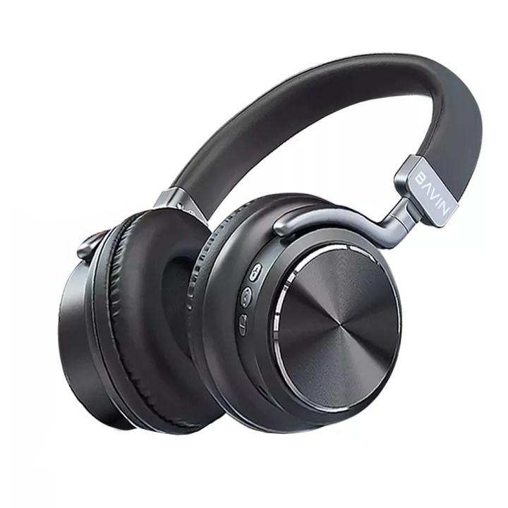 Навушники накладні BAVIN BH-27 bluetooth бездротові Black - фото 1