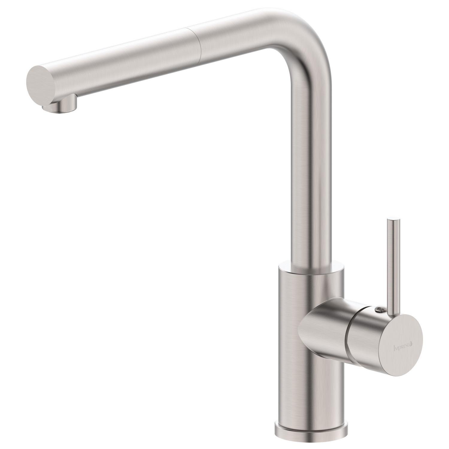 Смеситель для кухни Imprese Argo-S f03409016DS с видвижной лейкой Сатин (246945)