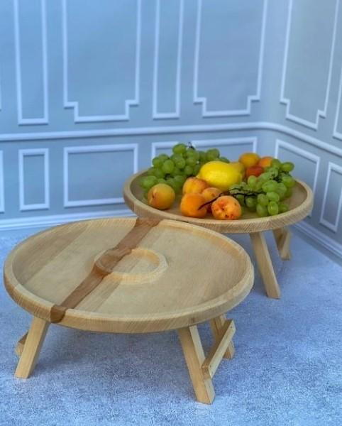 Столик сервировочный черешня/дуб 35х35х17 см (014ст) - фото 10 Столик сервировочный черешня/дуб 35х35х17 см (014ст) - фото 10