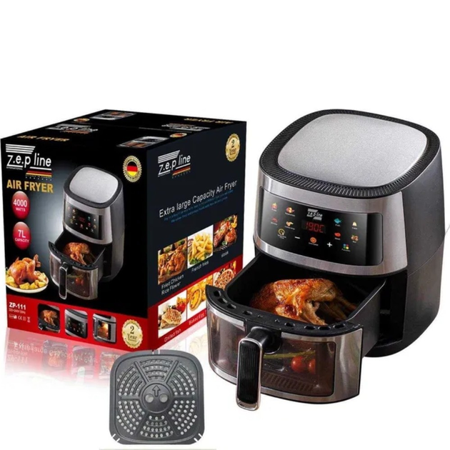 Мультипечь безмасляная Zepline ZP-111 3500 Вт 7 л (23506229) Мультипечь безмасляная Zepline ZP-111 3500 Вт 7 л (23506229)
