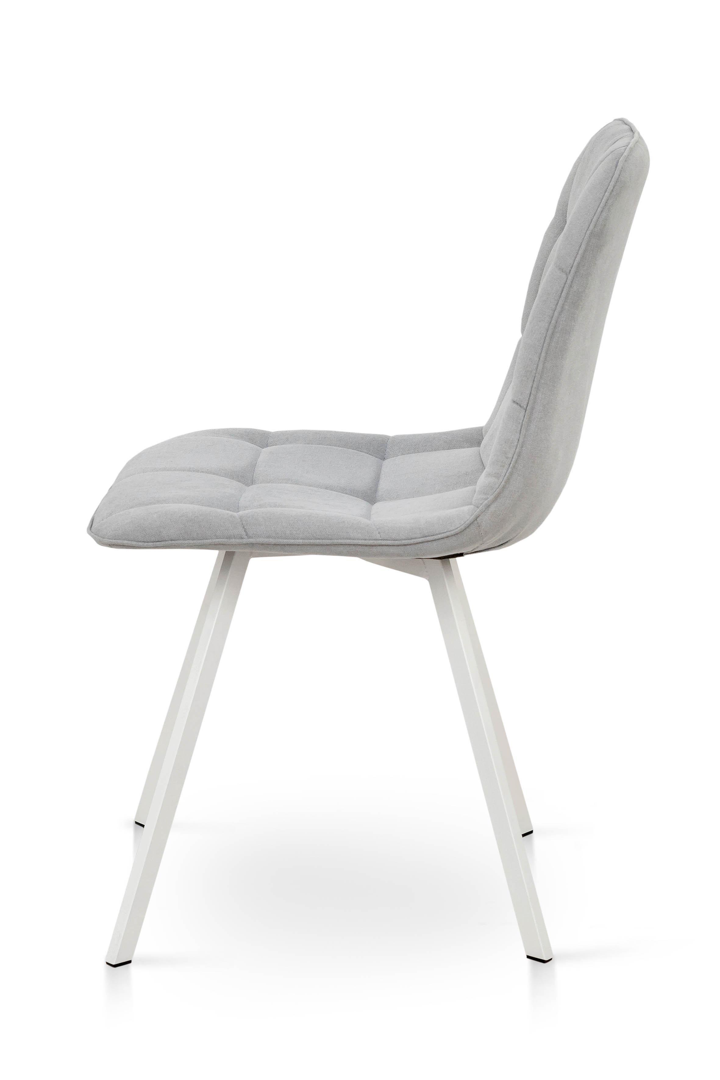 Стілець для кухні та вітальні Фіджи Софт 470х840х580 мм Білий/Світло-сірий (GAА0056045) - фото 3 Стілець для кухні та вітальні Фіджи Софт 470х840х580 мм Білий/Світло-сірий (GAА0056045) - фото 3