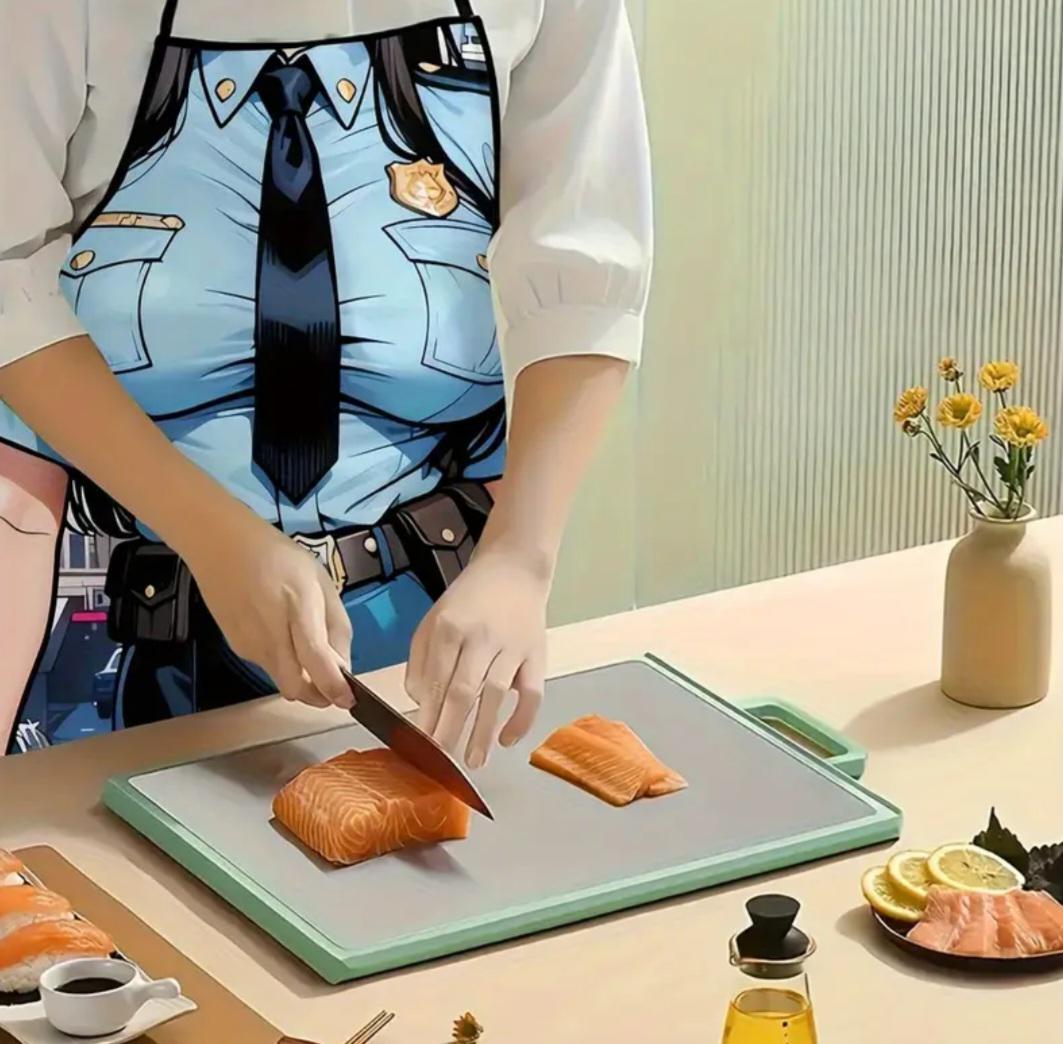 Фартук с приколом для женщин женщина в полицейской форме 72x53 см Разноцветный (218948) - фото 4 Фартук с приколом для женщин женщина в полицейской форме 72x53 см Разноцветный (218948) - фото 4