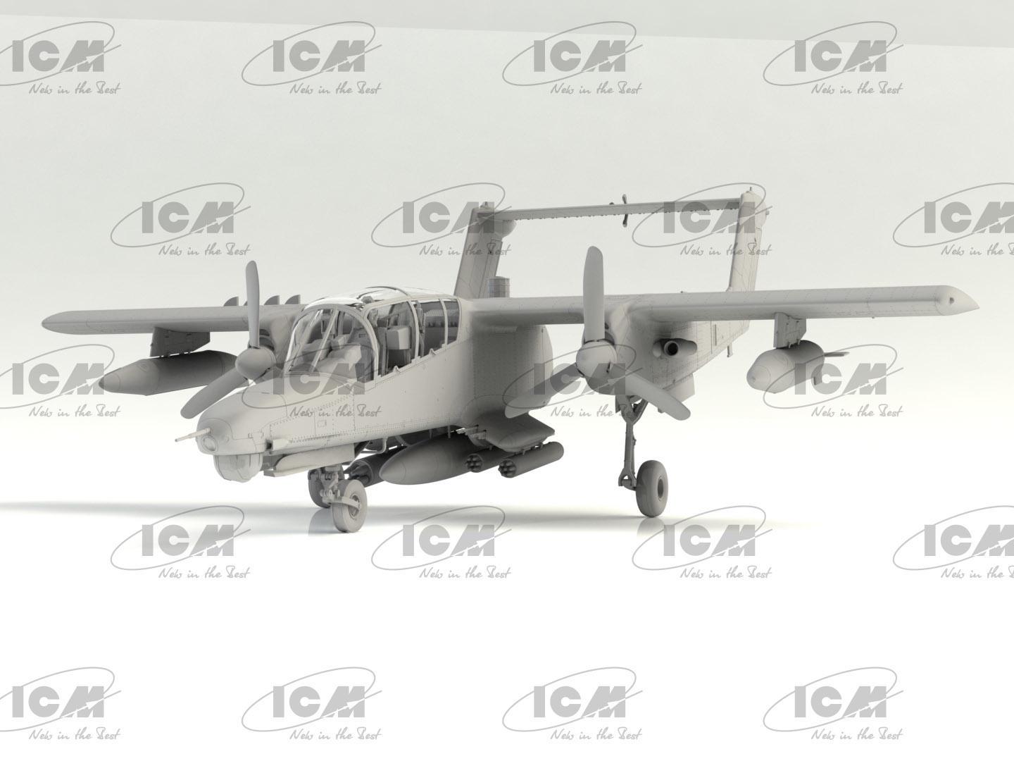 Сборная модель ICM OV-10D+ Bronco американский ударный самолет (48301) - фото 10