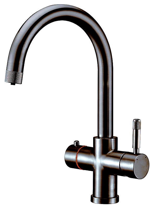 Смеситель кухонный комбинированный Fabiano FKM 9840 с подачей кипяченой воды Black Steel (8231.409.1651) Смеситель кухонный комбинированный Fabiano FKM 9840 с подачей кипяченой воды Black Steel (8231.409.1651)