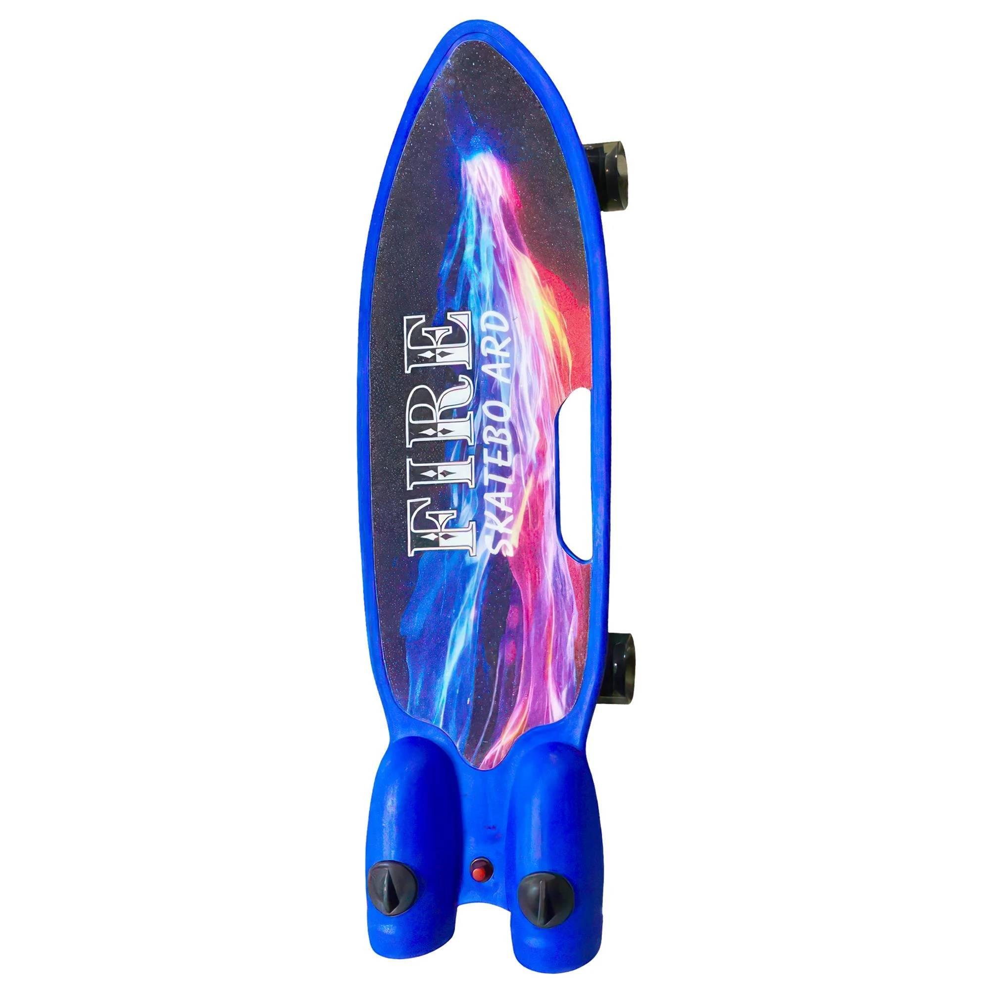 Скейтборд з ефектом диму колеса зі світловими та музичними ефектами Fire Skatebo Art Синій (НКП) - фото 1 Скейтборд з ефектом диму колеса зі світловими та музичними ефектами Fire Skatebo Art Синій (НКП) - фото 1