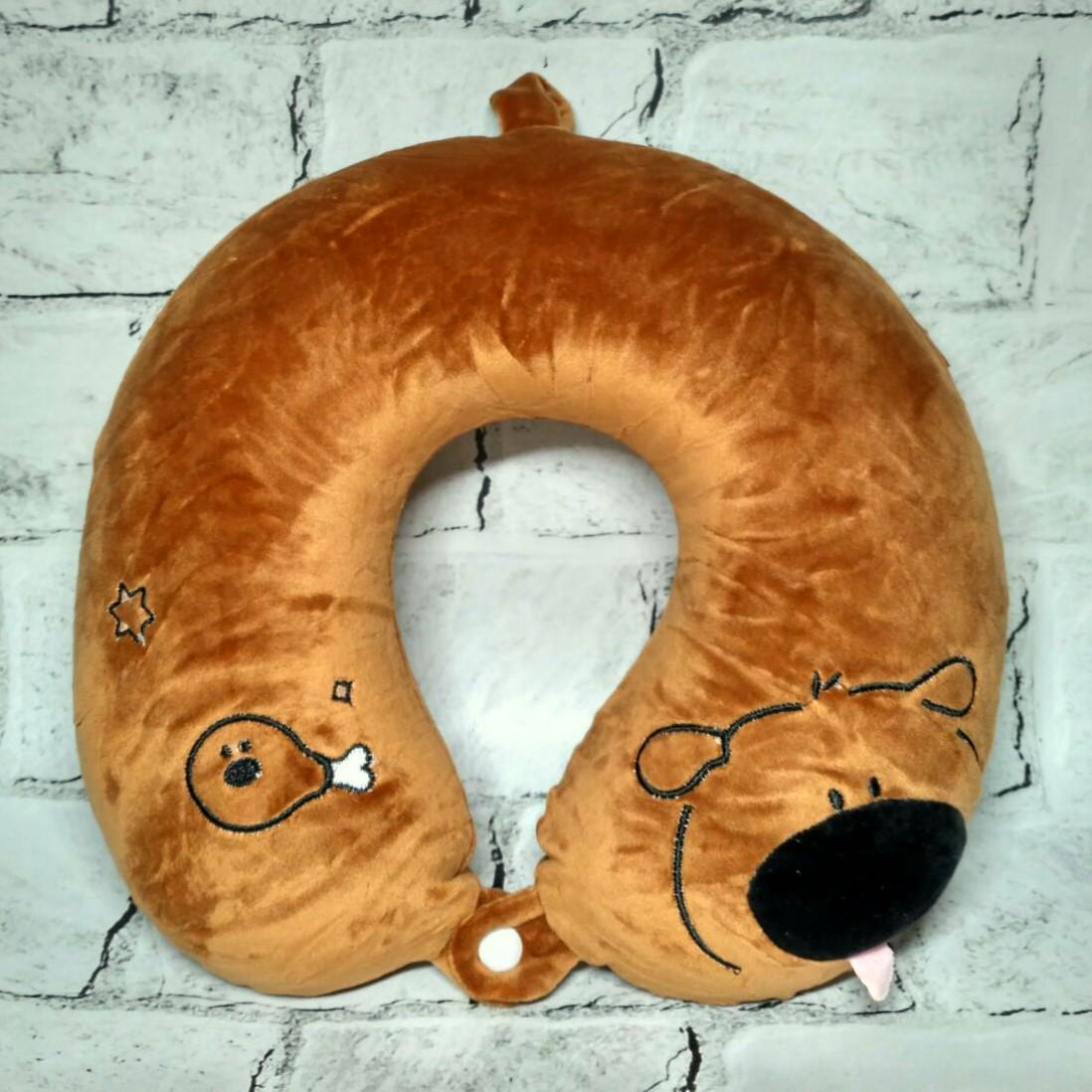 Подушка для путешествий под шею с памятью Собачка 29х26х8 см Коричневый (25-9-93) Подушка для путешествий под шею с памятью Собачка 29х26х8 см Коричневый (25-9-93)