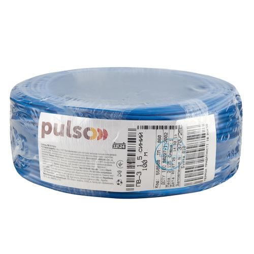Провід гнучкий PULSO ПВ-3 1,5 кв. мм бухта 100 м Синій (00000065475) Провід гнучкий PULSO ПВ-3 1,5 кв. мм бухта 100 м Синій (00000065475)