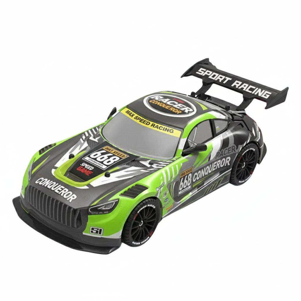 Радиоуправляемая машина дрифт YF 668 RC 3-01 4WD 2 комплекта колес 7,4V Зеленый (30770658)