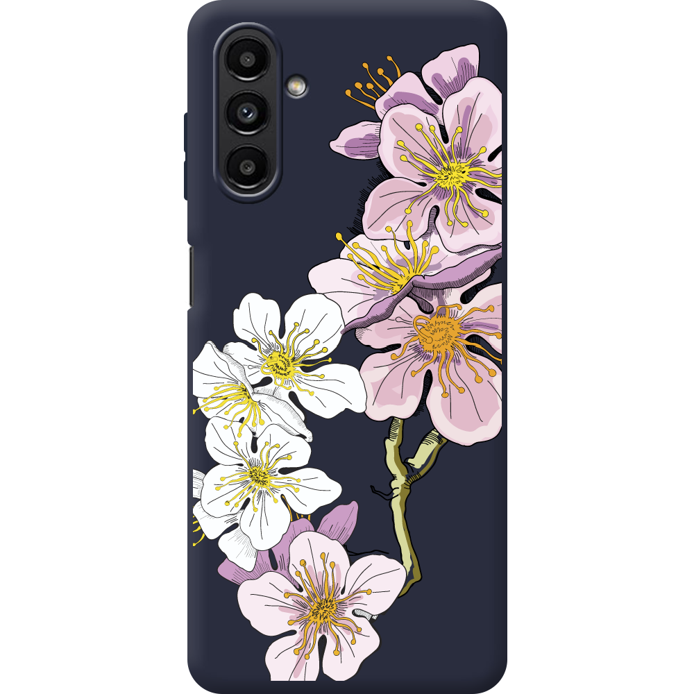 Чехол BoxFace Samsung Galaxy A13 (A136) Cherry Blossom Синий силикон (44113-cc4-44167)