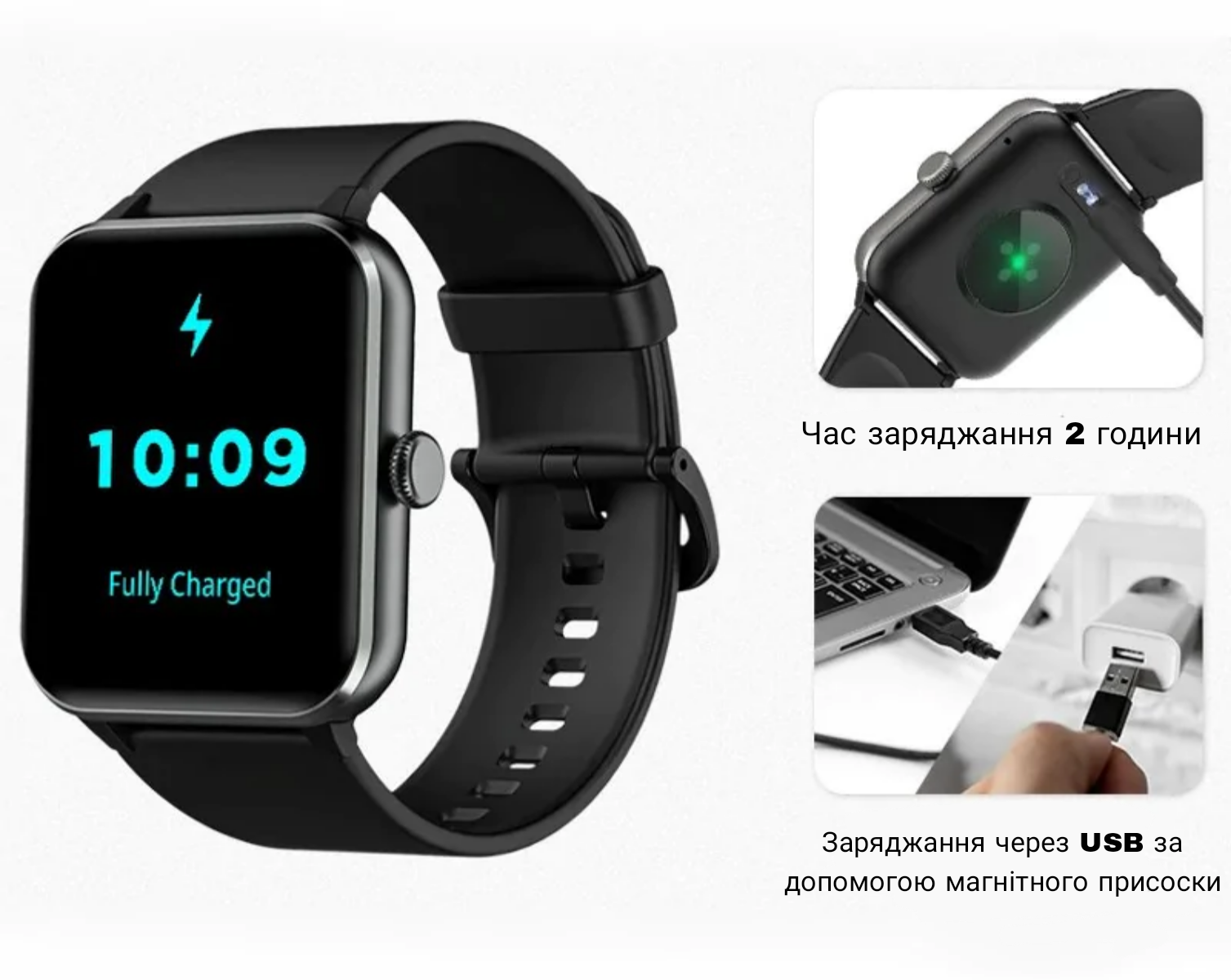 Смарт-годинник Blackview R50 Black (234101) - фото 6 Смарт-годинник Blackview R50 Black (234101) - фото 6