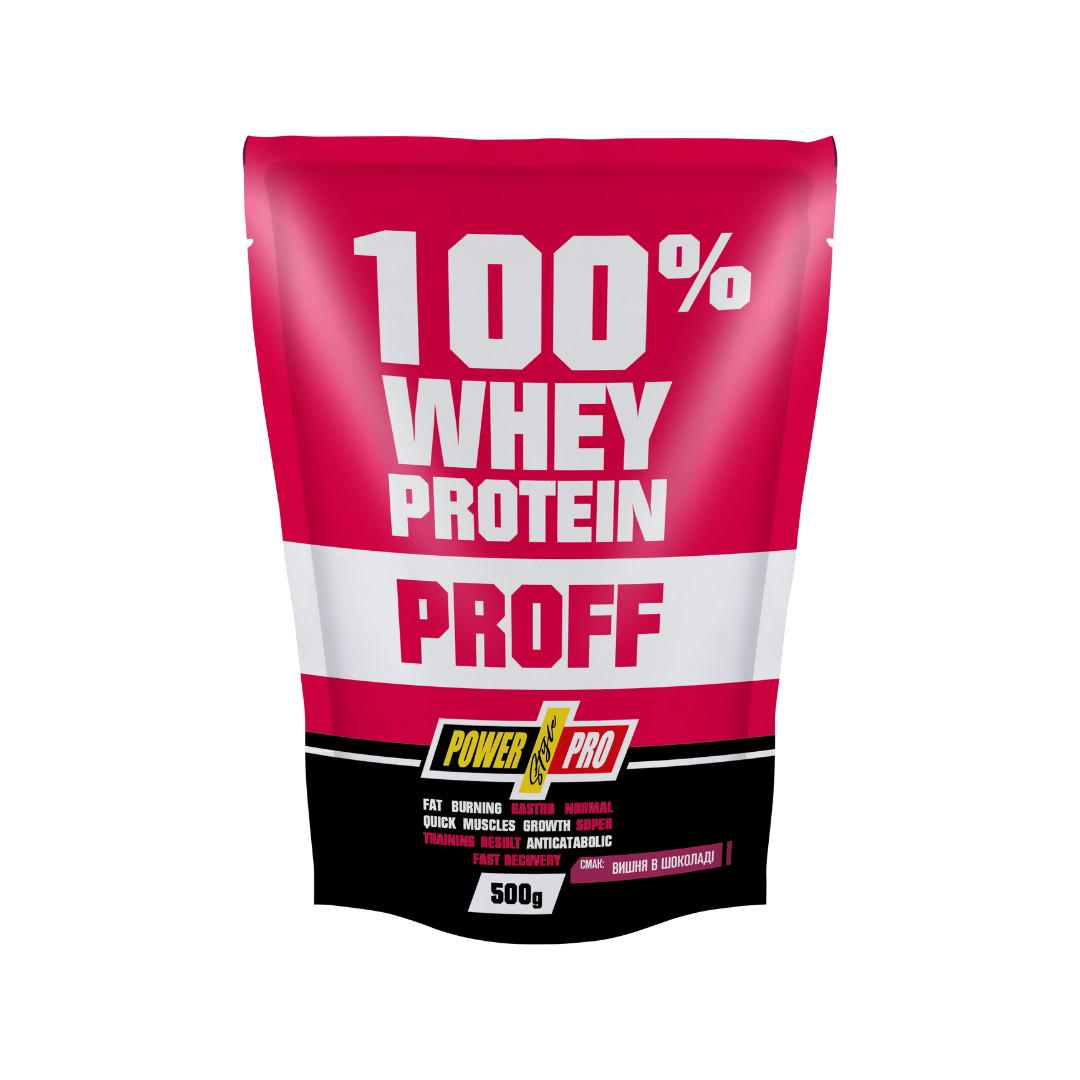 Протеин Power Pro 100% Whey Protein Proff 500 г Вишня в шоколаде