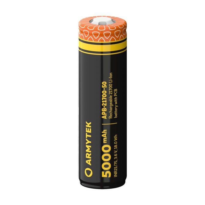 Аккумулятор Armytek 21700 Li-Ion 5000 мАч защищен (35338867)