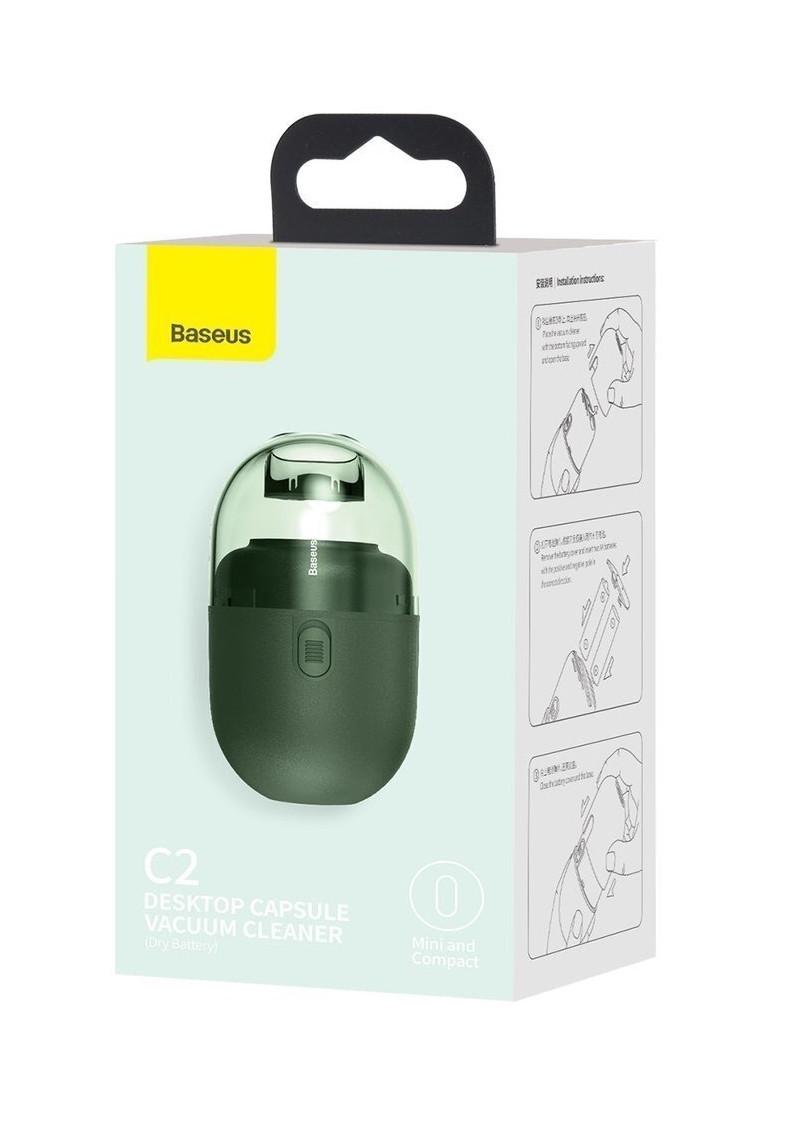 Портативний міні-пилосос Baseus C2 Desktop Capsule Зелений (CRXCQC2A-06) - фото 3