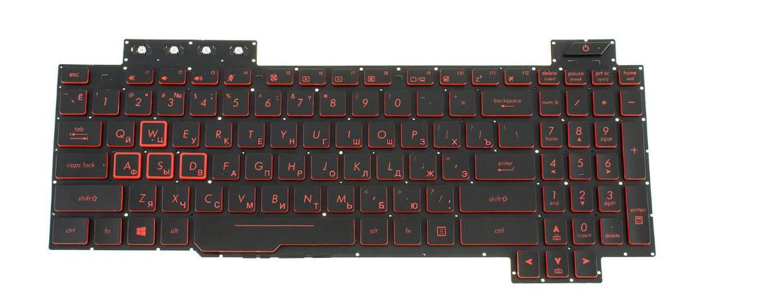 Клавиатура для ноутбука Asus FX505DU с подсветкой клавиш (0KNR0-661PRU00)