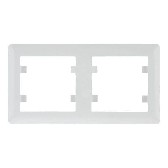 Рамка двойная Hager Lumina-Soul горизонтальная Белый (28685281)