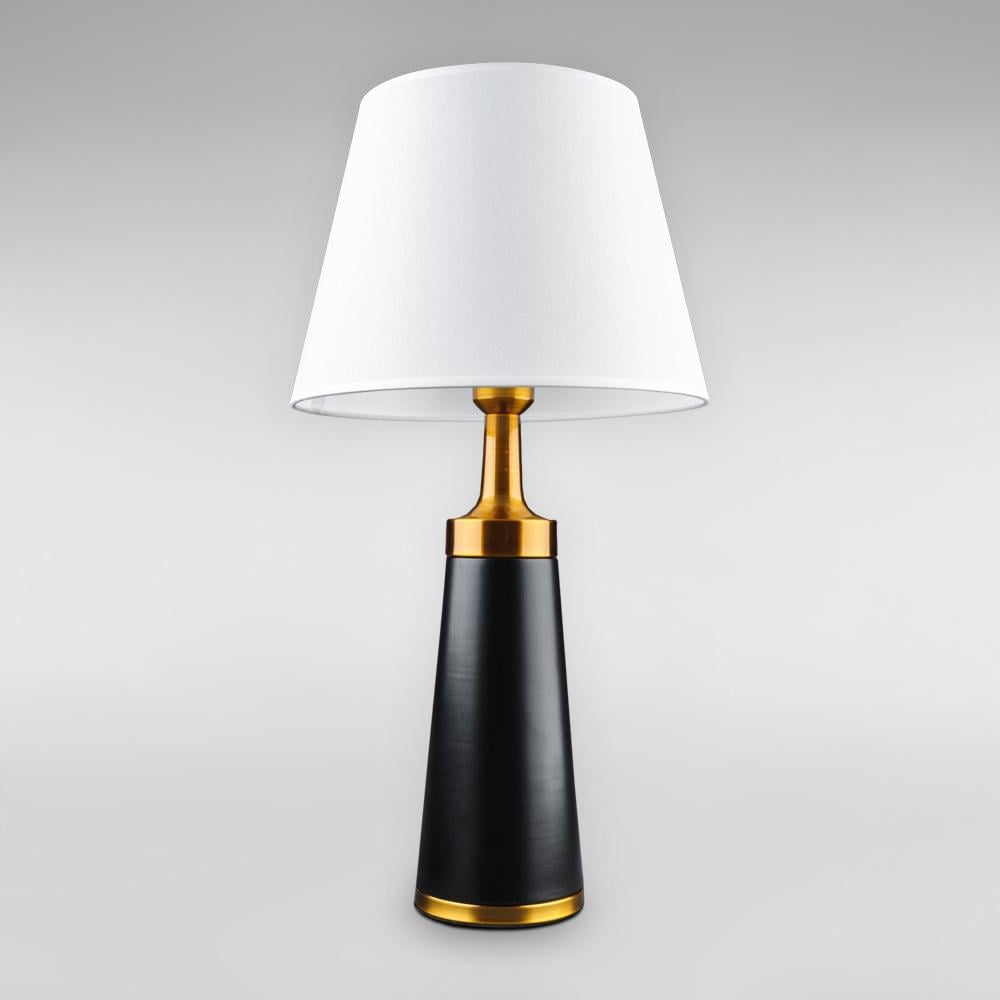 Лампа настольная с абажуром Light House DL-18969/1T Черный/Бронзовый/Белый