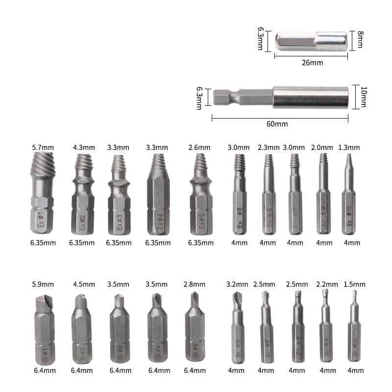 Набір бітів Fixtool для вилучення саморізів/болтів/гвинтів (Super-bit23) - фото 2 Набір бітів Fixtool для вилучення саморізів/болтів/гвинтів (Super-bit23) - фото 2